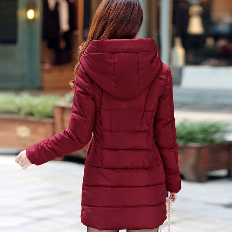 8Jacket Women Thick Cotton Parka Ladies Slim Warm Jacket