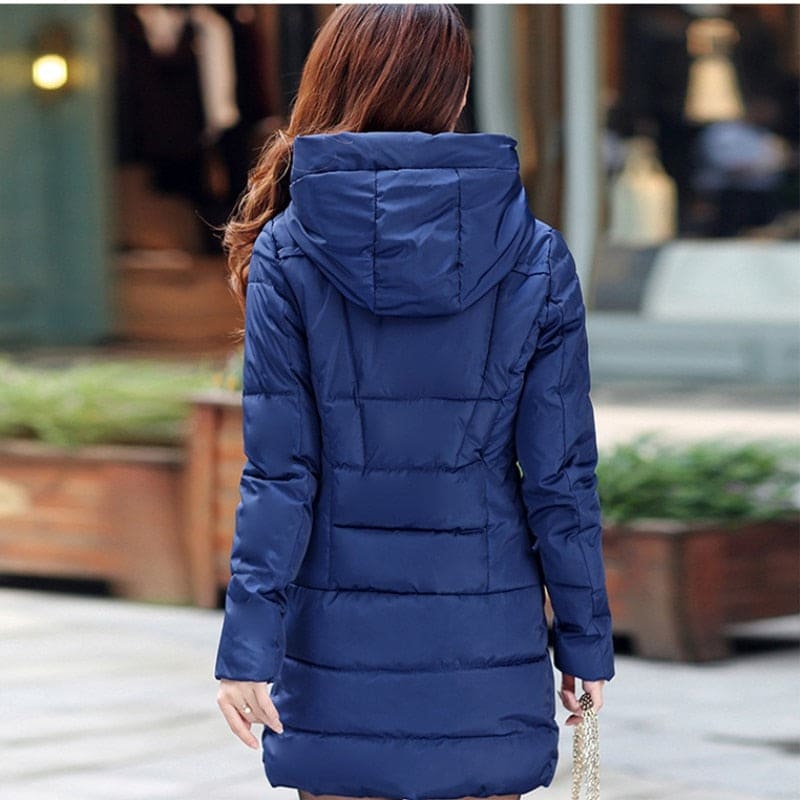 4Jacket Women Thick Cotton Parka Ladies Slim Warm Jacket