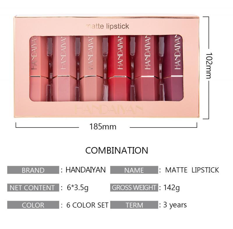 Long Lasting Waterproof Sweatproof Moisturizing Pencil Lipstick Pen Matte Lip Liner Gift Box Women Makeup Cosmetics TSLM1