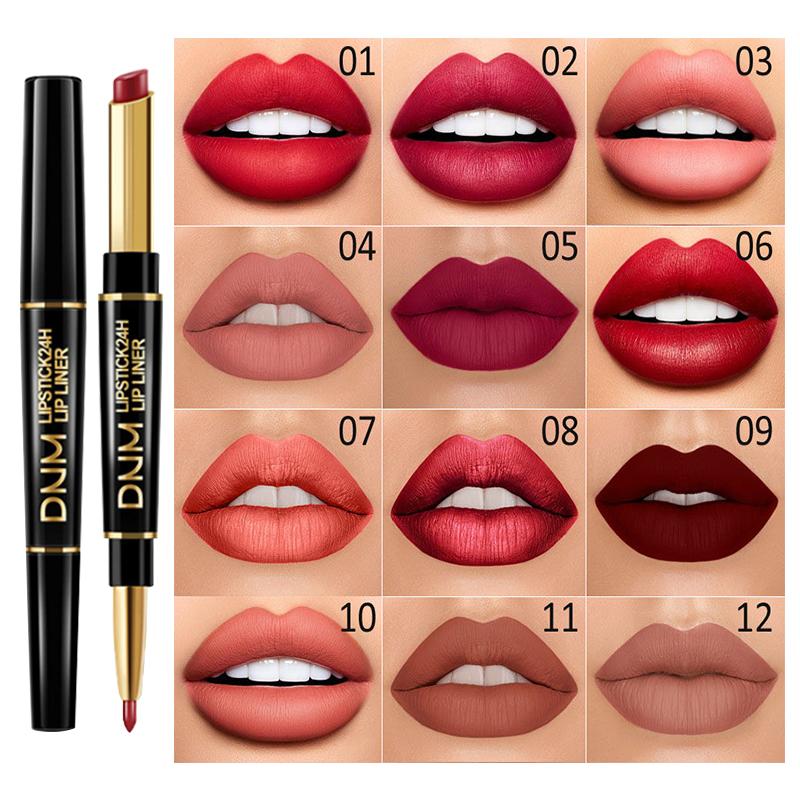 1 Liner Waterproof Matte Lipstick Pencil Contour Tint Sexy Red Long Lasting Moisturizer Lipliner Cosmetics TSLM1